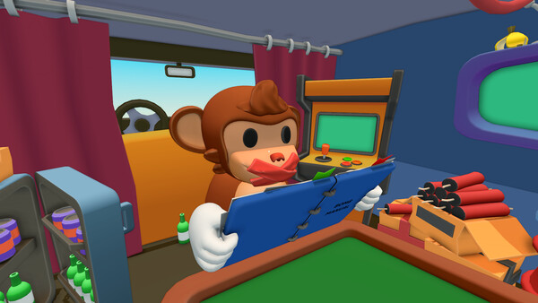 BOMBANANA! screenshot showing co-op communication