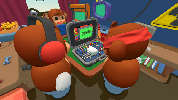 BOMBANANA! screenshot showing characters and bomb panels